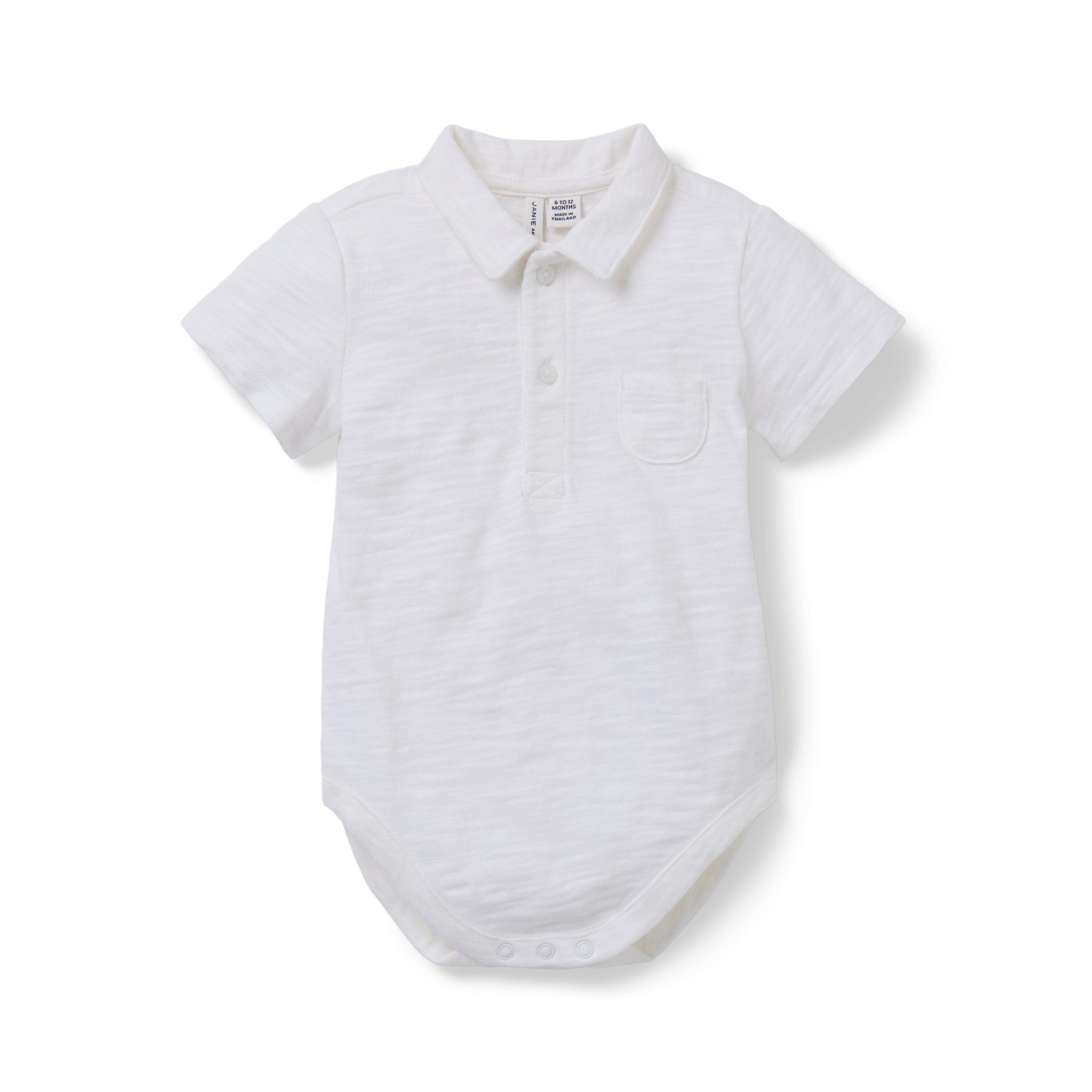 The Slub Polo Baby Bodysuit