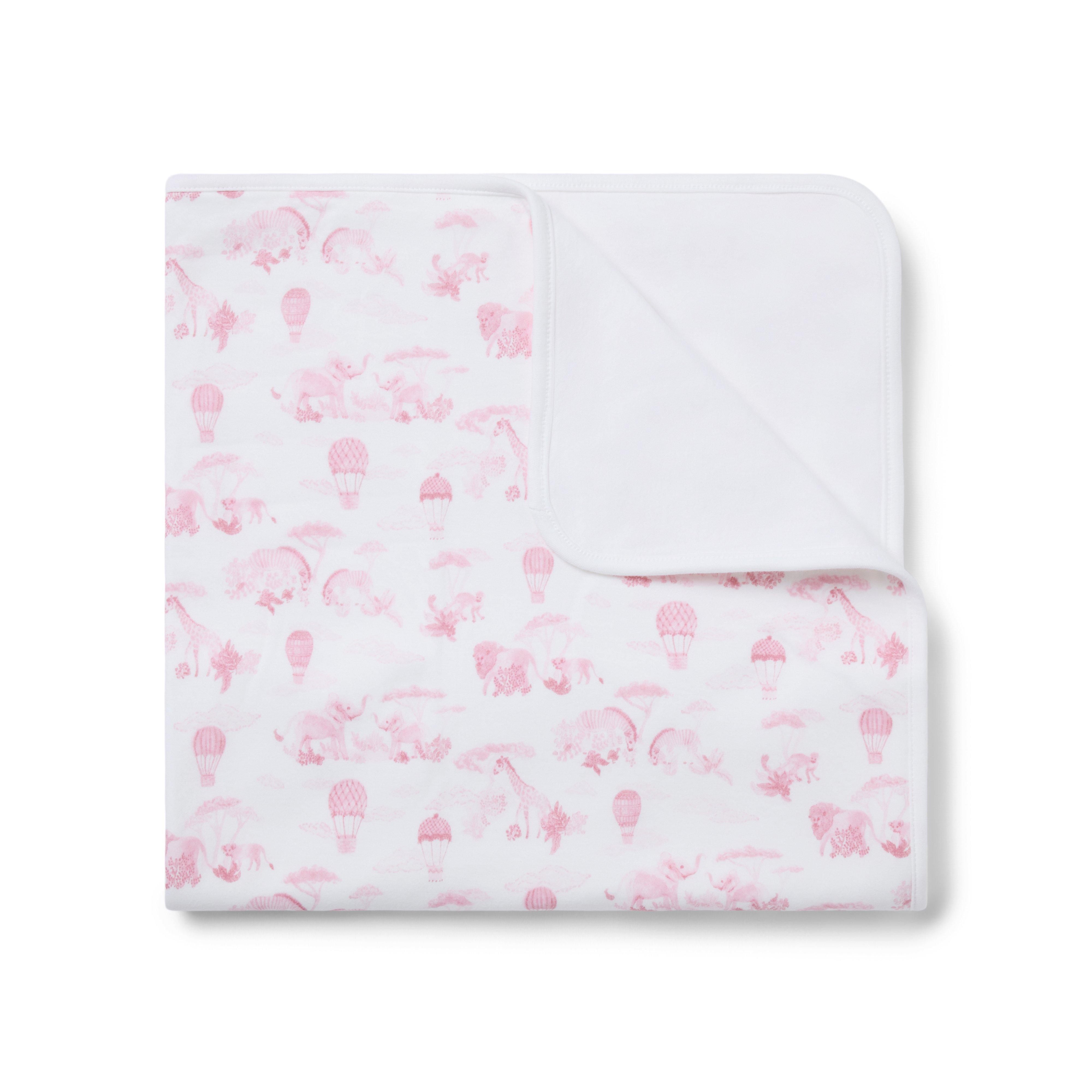 Baby Animal Friends Toile Blanket
