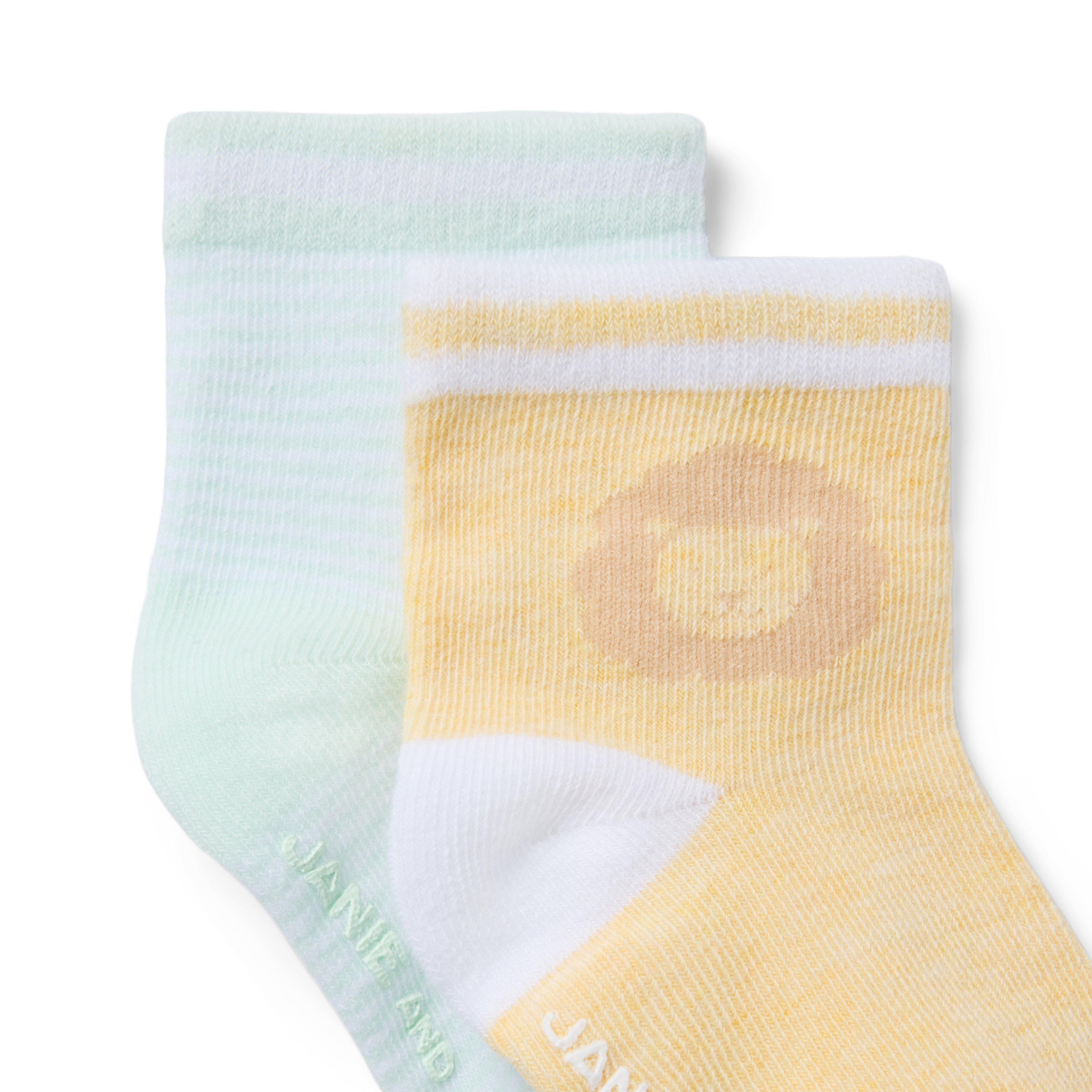 Baby Lion And Stripe Sock Set image number 1