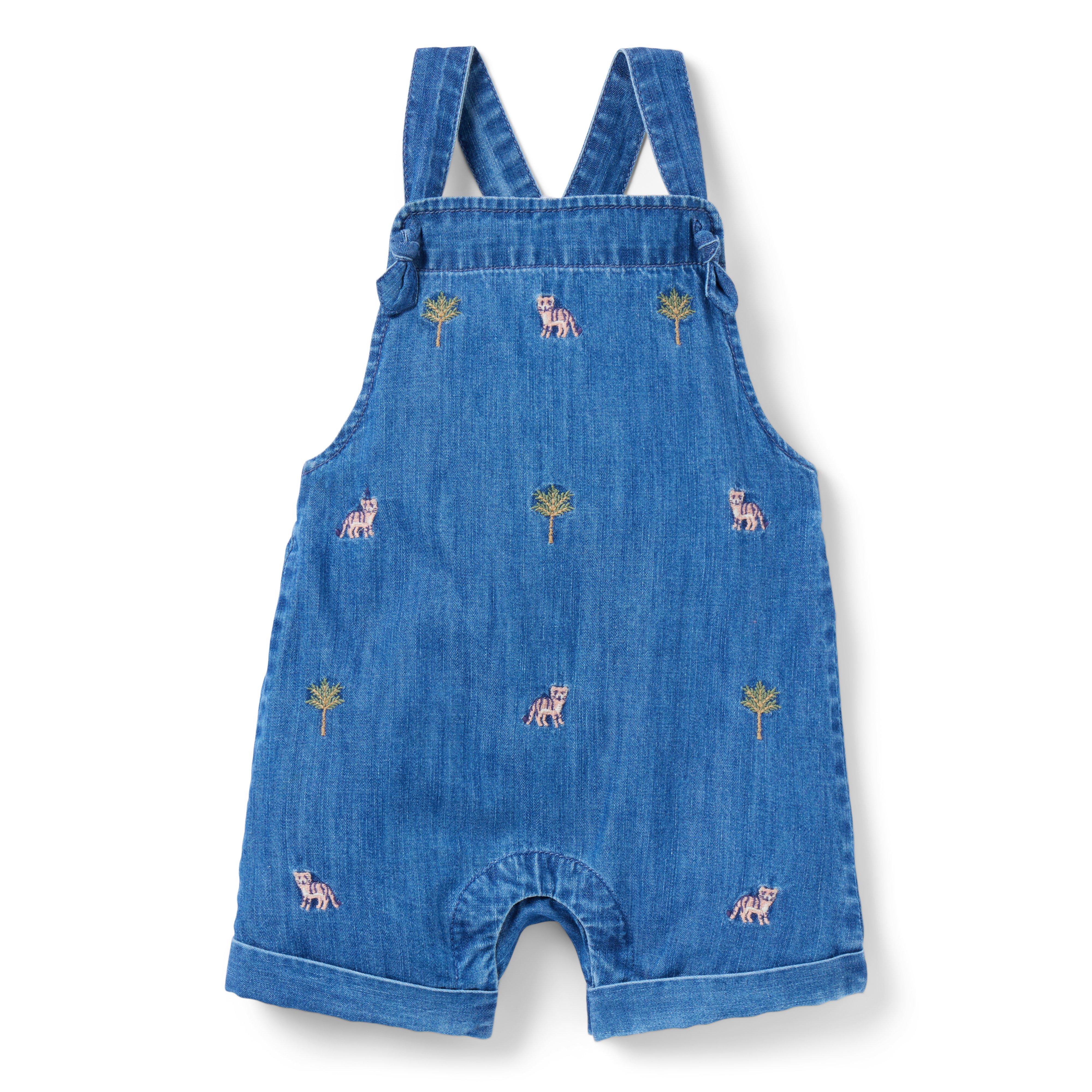Baby Embroidered Tiger Overall