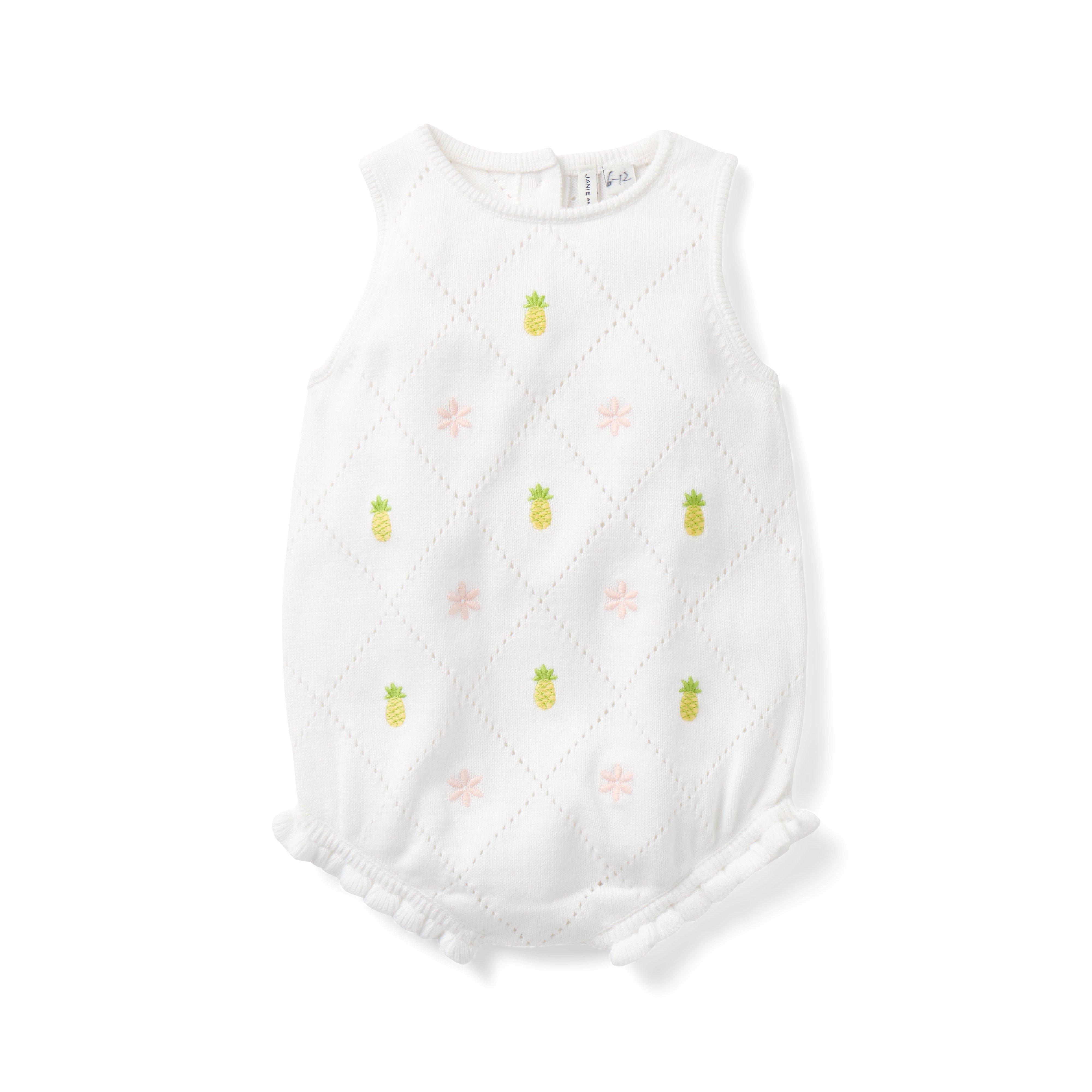 Baby Pineapple Pointelle Romper