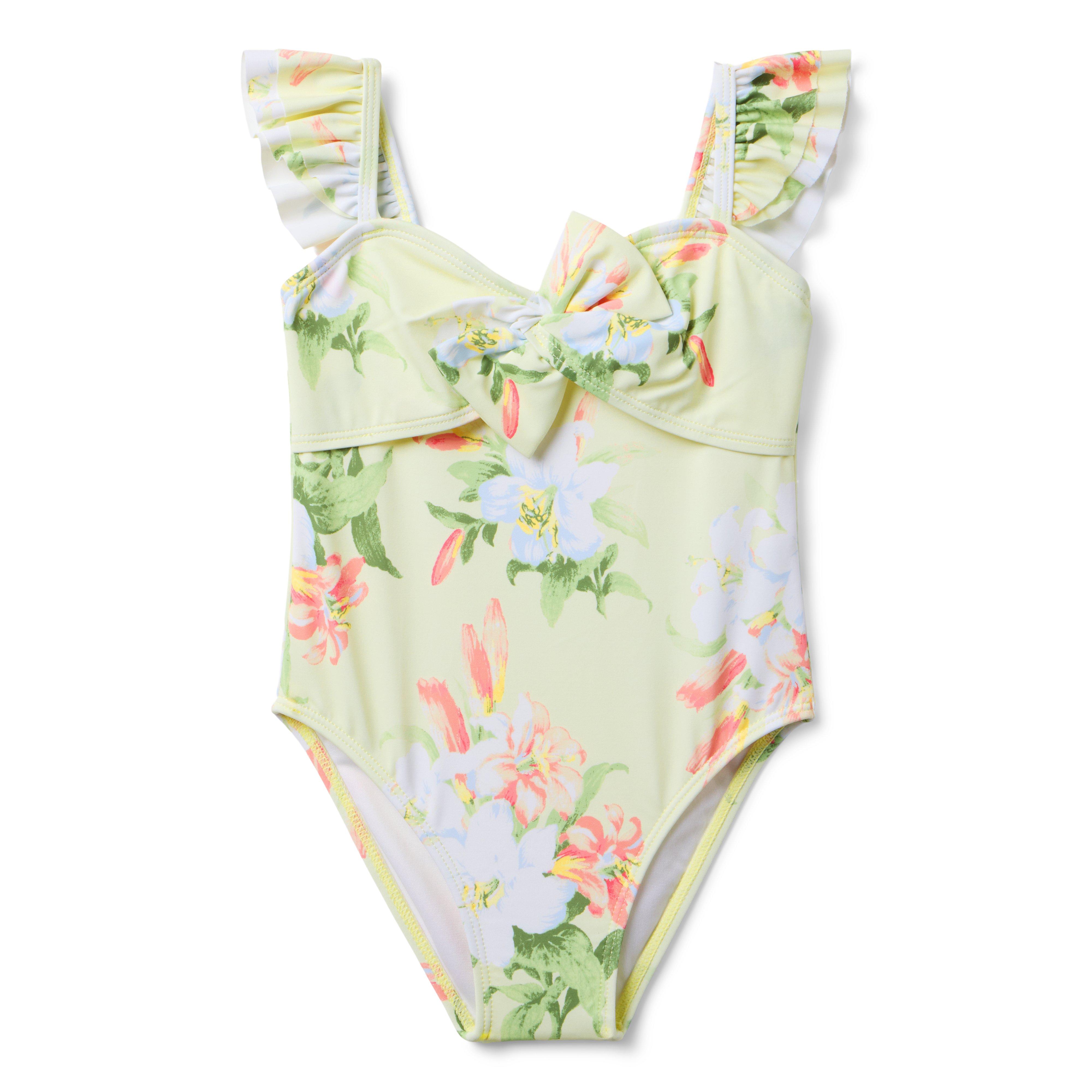 Recycled Floral Bow Swimsuit