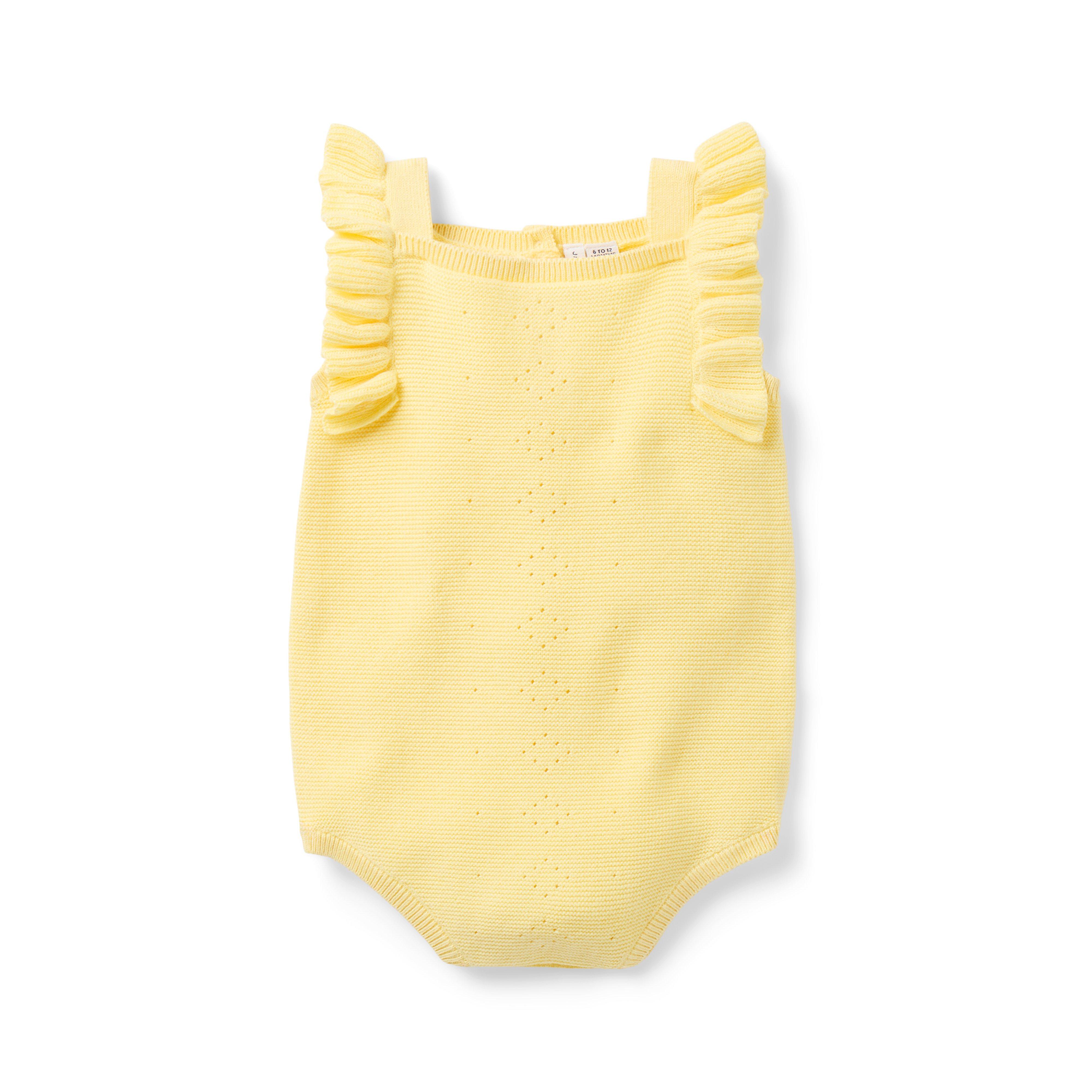 Baby Pointelle Ruffle Romper