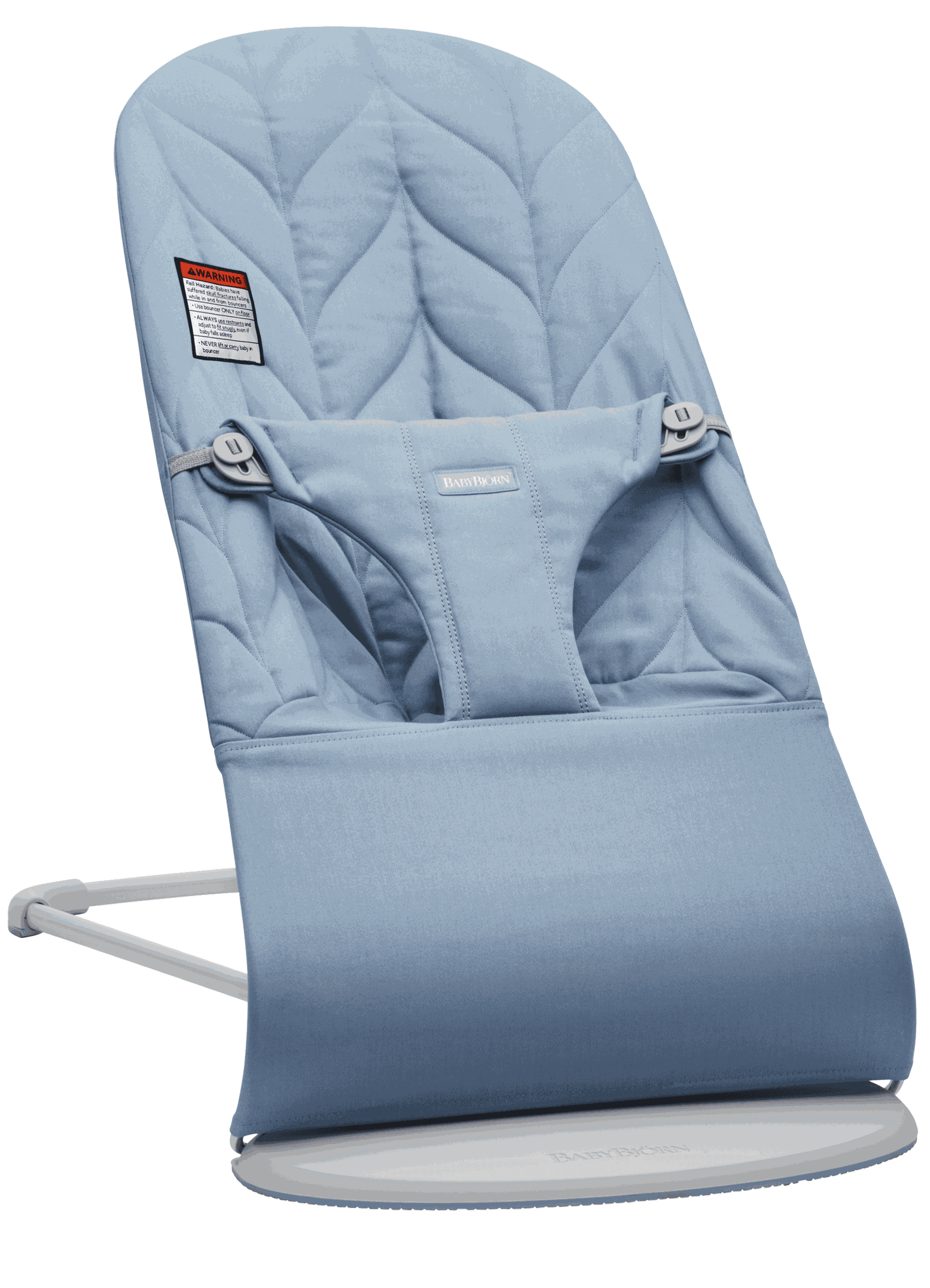 Baby Bouncer Bliss, Petal Quilt Woven, Blue