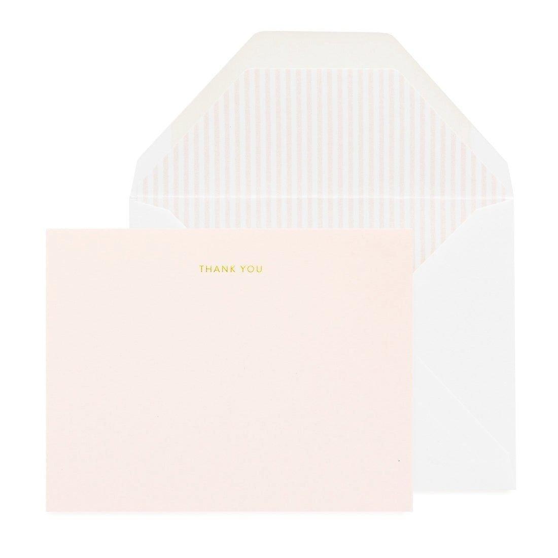 Pale Pink Thank You Card