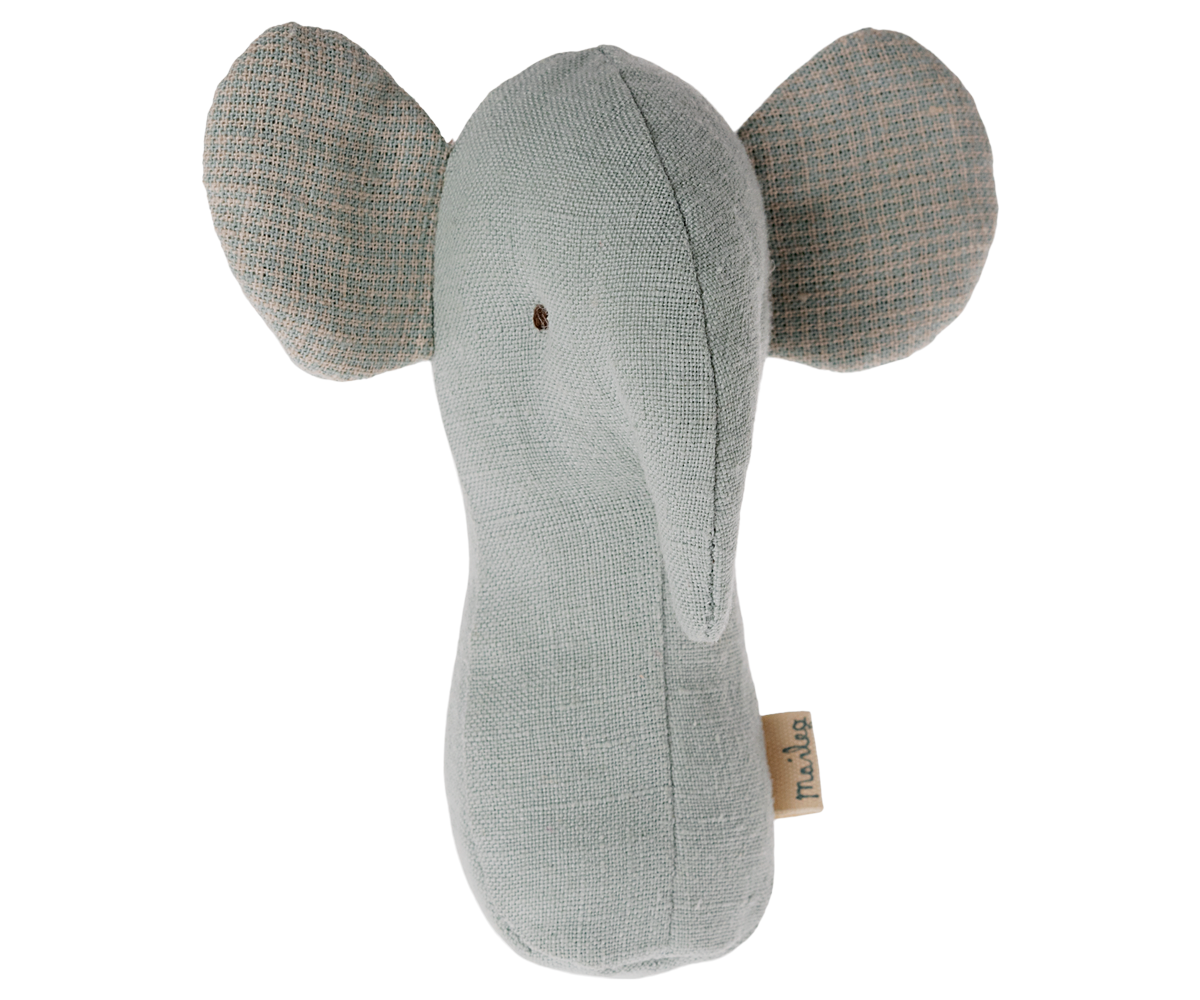 Lullaby Friend Rattles, Elephant - Light Dusty Blue