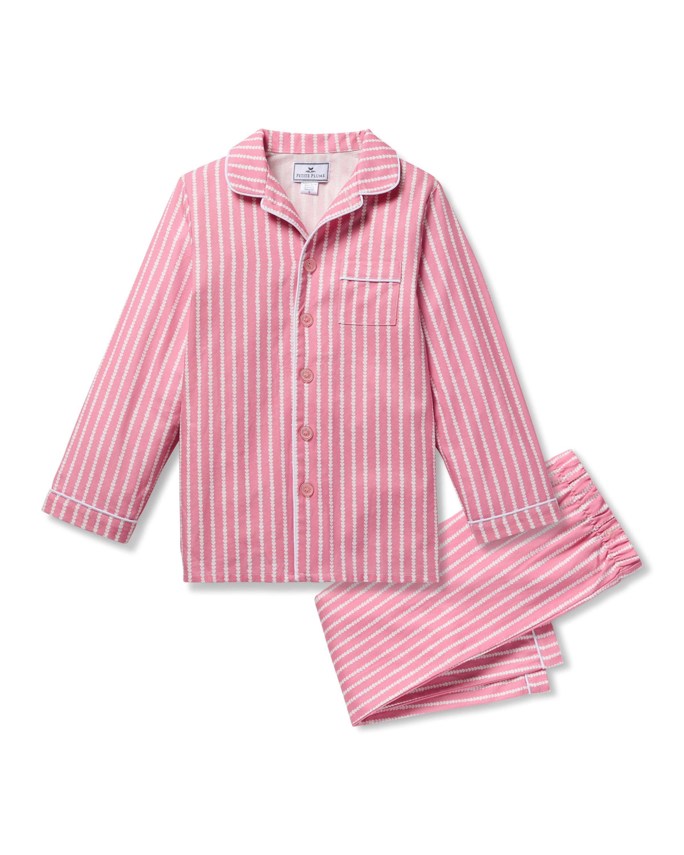 Children's Pajama Set in Love Lines