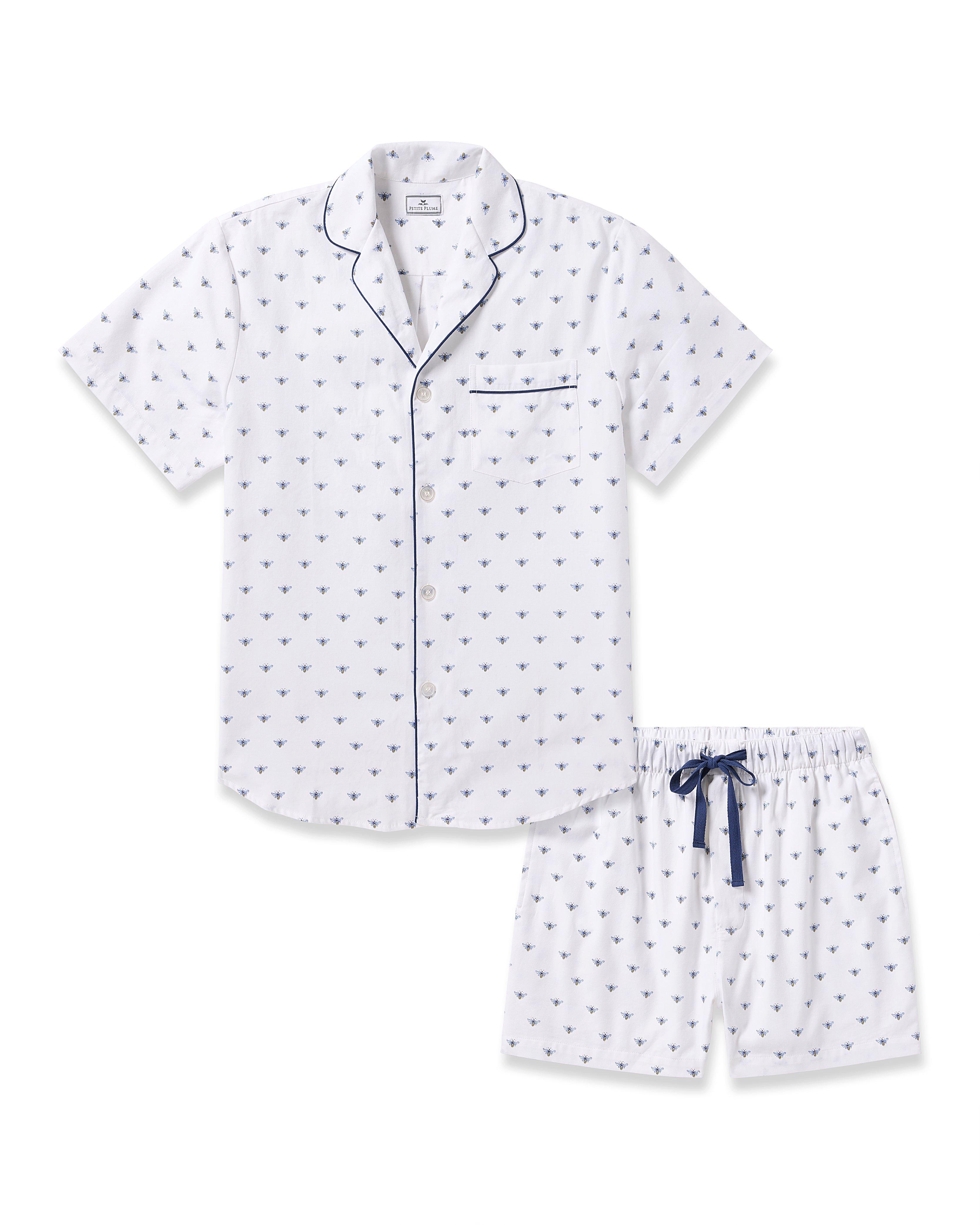 Men's Twill Short Set in Buzzing Bees